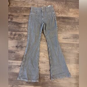 Free People railroad Jayde High Rise Flare Jeans size 30